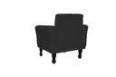 Ver imagem 3 de Kit 2 Poltronas Decorativa Classic Suede Preto Pés Madeira Ms Decor