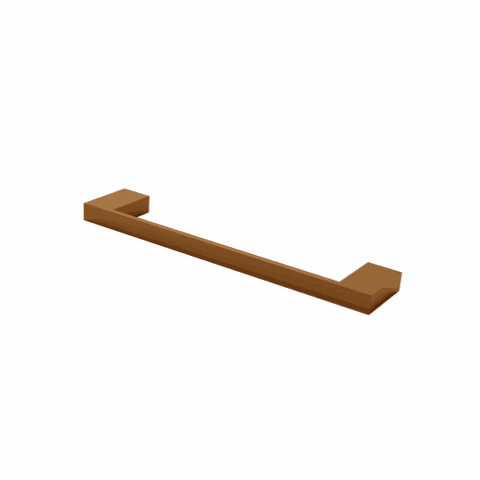 Porta Toalha Reto Curto 30cm Horus Rosso Vecchio 4410RV450 Fani