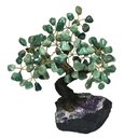 Ver imagem 1 de Árvore Quartzo Verde 24 Galhos e 120 Pedras - Altura 18 Cm