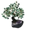 Árvore Quartzo Verde 24 Galhos e 120 Pedras - Altura 18 Cm - 1