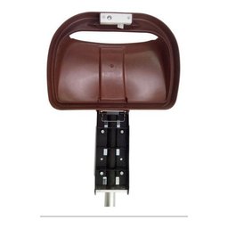 Cesto Individual Lixeira Coleta Seletiva 40 Litros Com Poste:Vermelho - 3