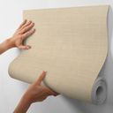 Ver imagem 1 de Papel de Parede Decorativo Adesivo Linho Minimalista para Quartos e Salas de Estar - Kit 12 Metros