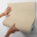 Ver imagem 1 de Papel de Parede Decorativo Adesivo Linho Minimalista para Quartos e Salas de Estar - Kit 12 Metros