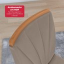 Ver mais imagens de Conjunto Sala de Jantar Mesa Easy Tower 170x90cm Mdf/vidro com 6 Cadeira Armoni Suede Bege Amendoa/