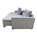 Ver imagem 2 de Sofá Cama Reclinável 3 Lugares Filadélfia Veludo Cinza Trovão - Meu Estofado