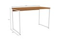 Ver imagem 2 de Mesa Escritório Secretaria Desk 118 Canela/branco
