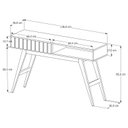 Ver imagem 5 de Aparador Ripado Açaí com 1 Gaveta 136cm