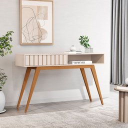 Aparador Ripado Açaí com 1 Gaveta 136cm - 2