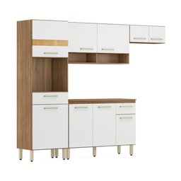 Armário de Cozinha Compacta com Balcão Multimóveis Cr20234 Amêndola/branco - 1