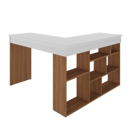 Mesa de Escritório em L 8 Nichos Montecello Yescasa - 4