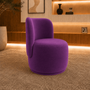 Ver imagem 3 de Poltrona Decorativa Bia Orgânica Veludo Recepção Sala Estar Quarto