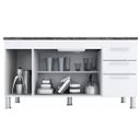 Ver imagem 4 de Gabinete De Pia 1,50m - Quarta Divisão:Branco