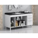 Ver imagem 2 de Gabinete De Pia 1,50m - Quarta Divisão:Branco