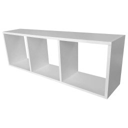 Nicho Triplo Decoração - para Banheiro Cozinha Sala Quarto 50x23x10 - Branco Tx - 2