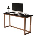 Ver imagem 2 de Mesa de Estudo 120cm Preto para Quarto Pequeno Pés Madeira