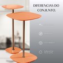 Ver imagem 7 de Conjunto Mesa Lateral Florença Alta e Baixa - Lf 049