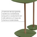 Ver imagem 4 de Conjunto Mesa Lateral Florença Alta e Baixa - Lf 049