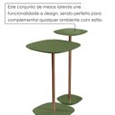 Ver imagem 6 de Conjunto Mesa Lateral Florença Alta e Baixa - Lf 049