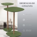 Ver imagem 7 de Conjunto Mesa Lateral Florença Alta e Baixa - Lf 049