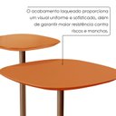 Ver imagem 5 de Conjunto Mesa Lateral Florença Alta e Baixa - Lf 049