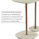 Ver imagem 4 de Conjunto Mesa Lateral Florença Alta e Baixa - Lf 049