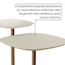 Ver imagem 5 de Conjunto Mesa Lateral Florença Alta e Baixa - Lf 049