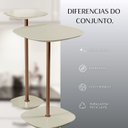 Ver imagem 7 de Conjunto Mesa Lateral Florença Alta e Baixa - Lf 049