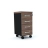 GAVETEIRO VOLANTE 4 GAVETAS PANDIN PE40 - WALNUT GV04GVPE40 - 1