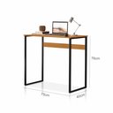 Ver imagem 3 de Escrivaninha de Aço Industrial Prática com Tampo em Mdf Eco - Canela