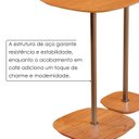 Ver imagem 4 de Conjunto Mesa Lateral Florença Alta e Baixa - Lf 049