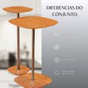 Ver imagem 7 de Conjunto Mesa Lateral Florença Alta e Baixa - Lf 049