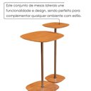 Ver imagem 6 de Conjunto Mesa Lateral Florença Alta e Baixa - Lf 049