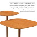 Ver imagem 5 de Conjunto Mesa Lateral Florença Alta e Baixa - Lf 049