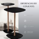 Ver imagem 7 de Conjunto Mesa Lateral Florença Alta e Baixa - Lf 049