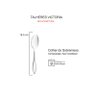 Colher de Sobremesa Inox Talheres Colheres Aço Victoria 6un - 3