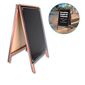 Lousa Cavalete Quadro Negro 70x50cm Restaurante Bar Promocao Oferta Padaria Loja Propaganda Rua Leve