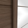 Guarda Roupa Viseu 3 Portas de Correr com Espelho Castanho - Móveis Henn - 5