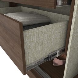 Guarda Roupa Viseu 3 Portas de Correr com Espelho Castanho - Móveis Henn - 6