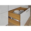 Ver imagem 5 de Cozinha Modulada Nesher Burguesa 2 Peças (1 Armário + 1 Balcão) C2p22 Freijó/branco