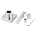 Ver imagem 4 de Acabamento Registro Alavanca C-73 Quadrada Metal Padrão Deca:Cromado