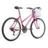 Bicicleta Houston Foxer Maori Freios V-Brake com Cesta Aro 26 21V Rosa FX26M1R - 2
