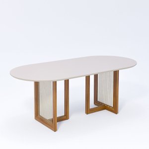 Mesa Régia 70,26cm X 218cm X 79cm Tampo em Mdf