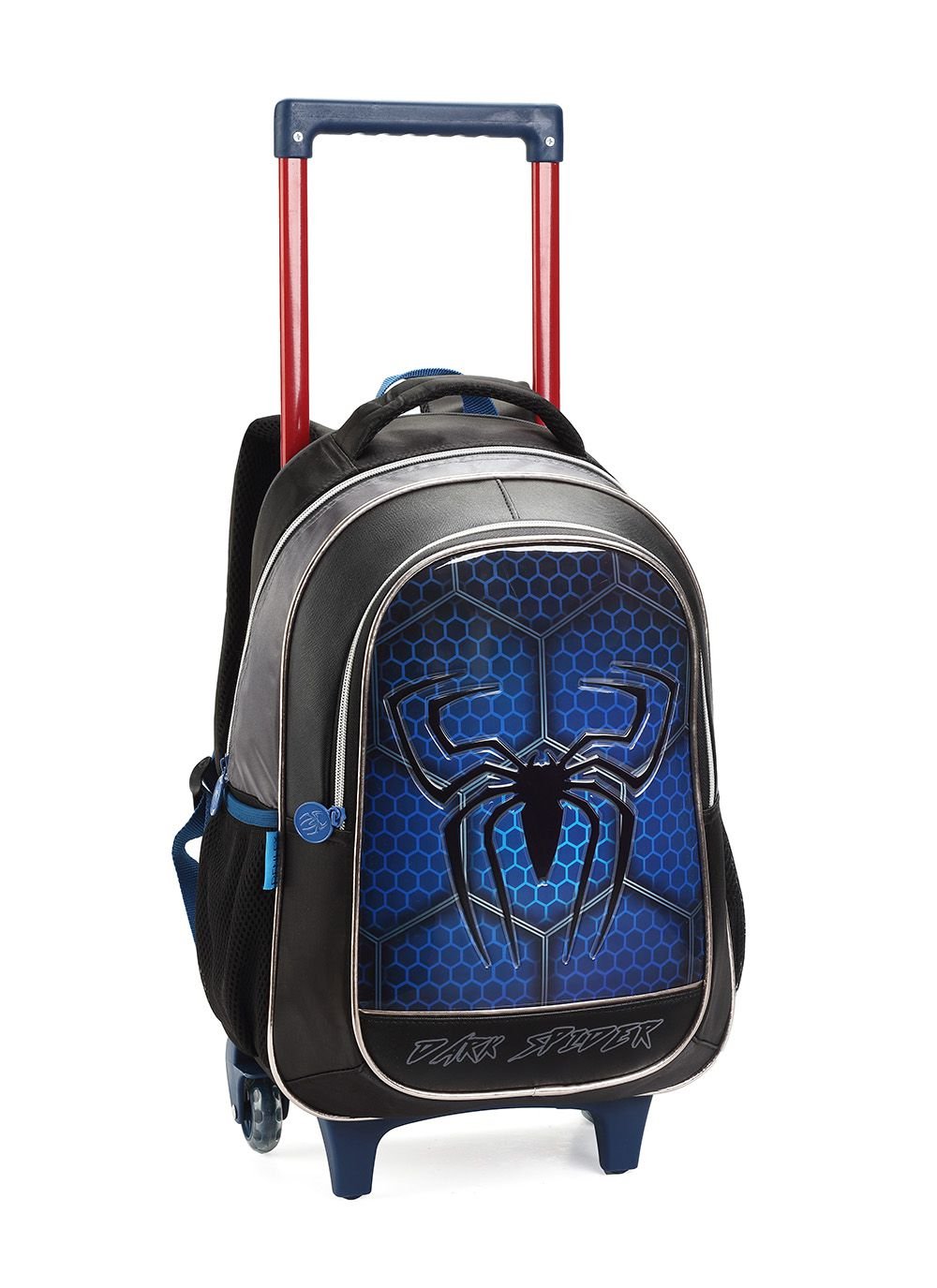 Kit Mochila Escolar Infantil Masculino Dark Spider 0625 Azul - 2