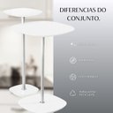 Ver imagem 7 de Conjunto Mesa Lateral Florença Alta e Baixa - Lf 049
