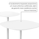 Ver imagem 5 de Conjunto Mesa Lateral Florença Alta e Baixa - Lf 049