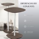 Ver imagem 7 de Conjunto Mesa Lateral Florença Alta e Baixa - Lf 049