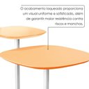 Ver imagem 5 de Conjunto Mesa Lateral Florença Alta e Baixa - Lf 049