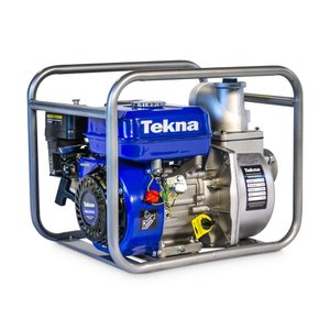 Motobomba Autoescorvante À Gasolina 4t 6,5hp 3 X 3 com Quadro Partida Manual Tekna