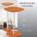 Ver imagem 7 de Conjunto Mesa Lateral Florença Alta e Baixa - Lf 049