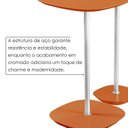 Ver imagem 4 de Conjunto Mesa Lateral Florença Alta e Baixa - Lf 049